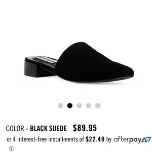 Steve Madden Cairo Black Suede Mules